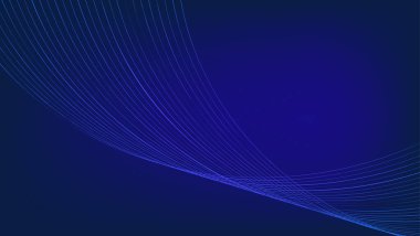 Çizgileri ve gradyanı olan soyut mavi arkaplan.