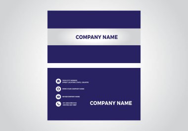 Modern Creative and Clean Business Card Template. Flat Design Vector Illustration. Stationery Design