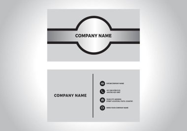 Modern Creative and Clean Business Card Template. Flat Design Vector Illustration. Stationery Design