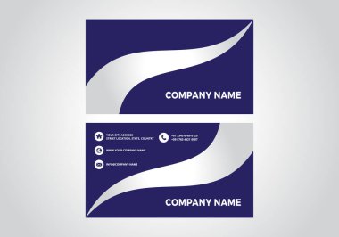 Modern Creative and Clean Business Card Template. Flat Design Vector Illustration. Stationery Design