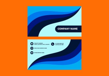 Modern Creative and Clean Business Card Template. Flat Design Vector Illustration. Stationery Design