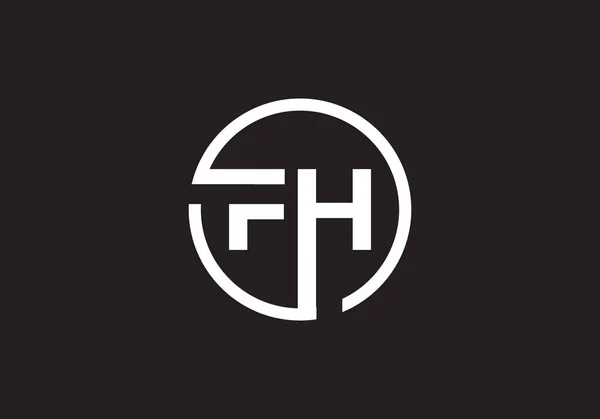 Yaratıcı Bir Harf Logosu Arkaplan Tasarımı — Stok Vektör