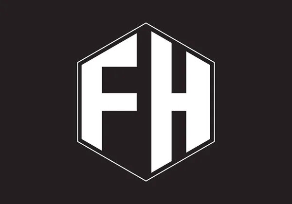 Yaratıcı Bir Harf Logosu Arkaplan Tasarımı — Stok Vektör