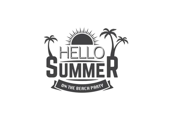 Summer Logo Design Your Business — Stock Vector
