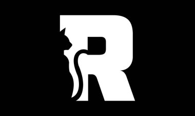 Harf Tasarımı Minimalist Hayvan Tasarımı Yaratıcı Kedi Logosu. Bu eşsiz logo tasarımı bir kedi siluetinin zarafetiyle harfin kalın yapısını birleştiriyor. Evcil hayvan markaları, veteriner klinikleri, kedi severler için ideal..