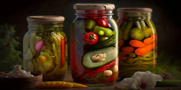 Traditional Russian pickled vegetables are a centuries-old technique used to preserve vegetables as a food source. The vegetables are pickled in vinegar or brine, giving them a distinctive flavor and color.