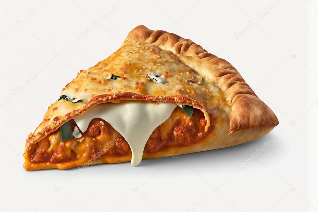 Disfruta del sabor de Italia con esta deliciosa pizza calzone, llena de