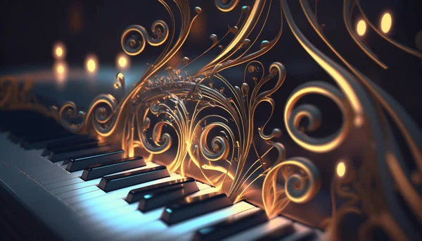 fantasy piano wallpaper