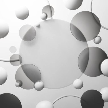 soyut arkaplan geometrisi, kozmetik ürün sergisi sahnesi için podyum sahne kaidesi, 3D resimleme