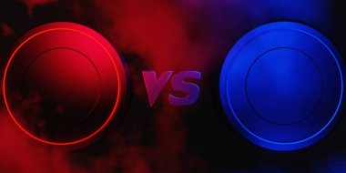 3d illustration rendering of futuristic cyberpunk city, gaming wallpaper scifi background, a esports gamer banner sign of neon glow, versus player challenge