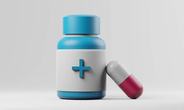 Droga Para Paciente Pílulas Medicina Cápsula Para Cuidados Saúde Hospital — Fotografia de Stock