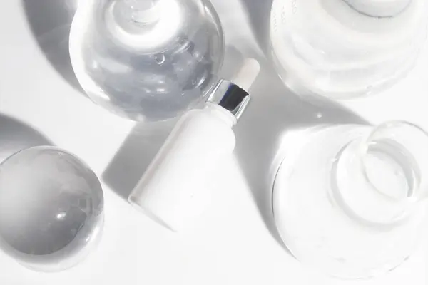 Make Cosmetische Medische Huidverzorging Een Mockup Voor Crème Lotion Fles — Stockfoto