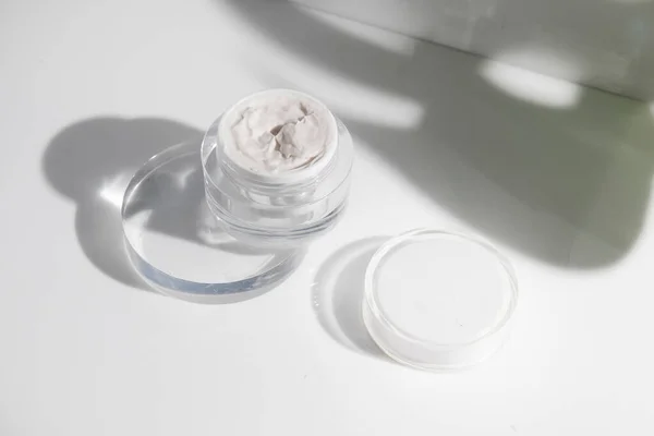 Makijaż Kosmetyka Medyczna Pielęgnacja Skóry Makieta Produktu Butelka Krem Balsam — Zdjęcie stockowe
