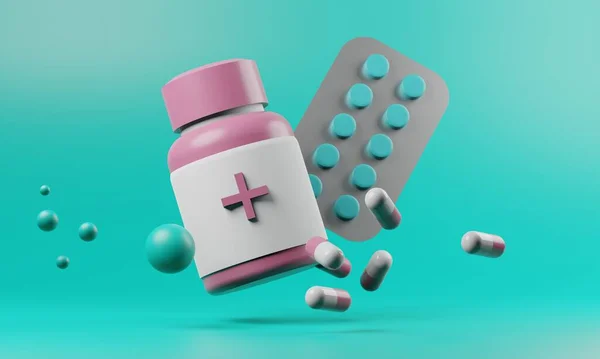 Medicamento Para Paciente Píldoras Cápsula Medicina Para Atención Médica Hospital — Foto de Stock