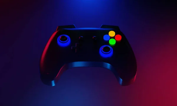 Controlador Joystick Para Metaverse Juego Tecnología Jugador Torneo Desafío Esports —  Fotos de Stock