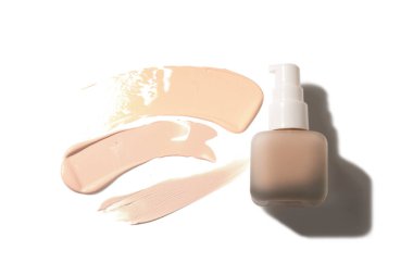 Kozmetik makyaj cilt modeli ürün, cc krem losyon astar temel, leke boyası bej rengi