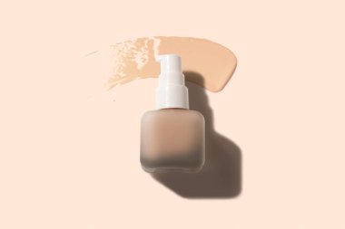 Kozmetik makyaj cilt modeli ürün, cc krem losyon astar temel, leke boyası bej rengi