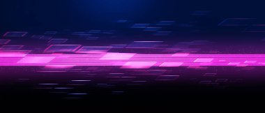 Siber Punk oyun bilimkurgu teknolojisi soyut arkaplan duvar kağıdı, oyuncu için fütüristik sahne 3D illüstrasyon