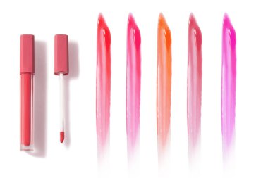 Lekeli dudak parlatıcısının kozmetik makyaj cilt rengi veya ruj; ürün modeli 