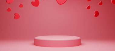 3 boyutlu resimleme, duvar kağıdı kaplaması, abstrac arkaplan, Sevgililer Günü 'nü seviyorum, düğün için kırmızı kalp unsuru.