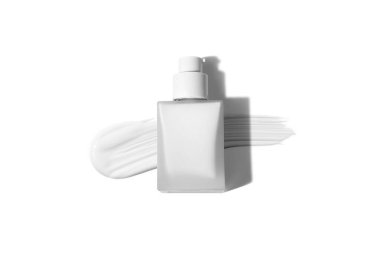 Spa vücut losyonu cilt bakımı kozmetik konsepti ile şeker ve tuz lekesi fırçala, yüz bakımı için banyo jeli