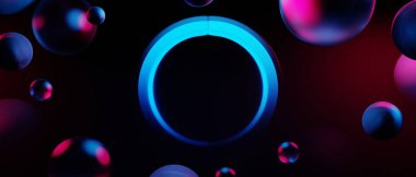 Y2k 2000 'lerin oyun teknolojisinin 3d çizimi fütüristik fantezi metatik siber punk bilim kurgu podyum soyut arkaplan görüntüsü