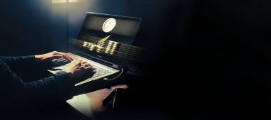 Sanal ikon yüzüşünü kontrol etmek için devic teknolojisini kullan, finansal ticaret para işlem sisteminde başarı