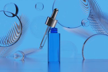 Kozmetik cilt bakımı güzellik kremi maketi, banyo içi, tıbbi sağlık tedavisi, makyaj malzemesi, bir şişe ambalaj tüpü.