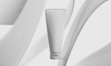 Kozmetik cilt bakımı güzellik kremi, banyo iç mimarisi, sağlık hizmeti, makyaj malzemesi, bir şişe ambalaj tüpü.