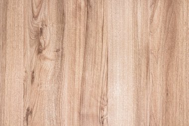 Ahşap doku arka planı. Açık kahverengi yüzey, doğal renklerde eski düğümlü ahşap..