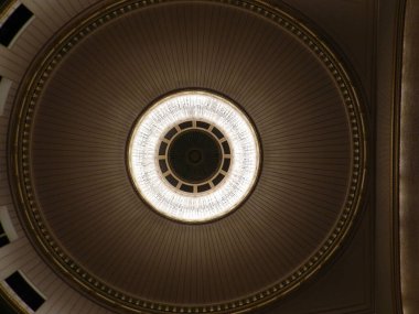 Aviles (Spain). The Tower of the Niemeyer Center in the Aviels estuary.
