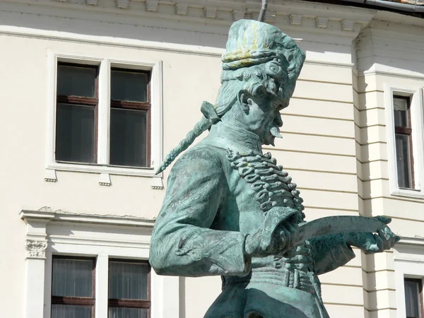 Budapest Ungarn Skulptur Eines Ungarischen Soldaten Aus Ungarn Auf Dem — Stockfoto