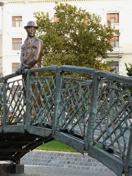 Budapest Hungary Tribute Politician Imre Nagy Margaret Bridge City Budapest — Stock Photo, Image