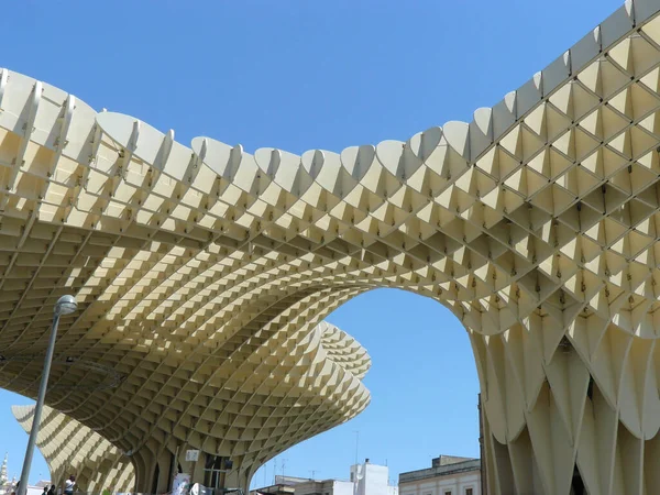 Sevilla Španělsko Metropol Parasol Známý Také Jako Houby Seville — Stock fotografie