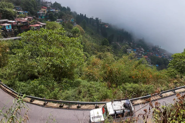 Cityscape Kurseong Hill Town Kurseong Town Municipality Darjeeling District Indian — Stock Photo, Image