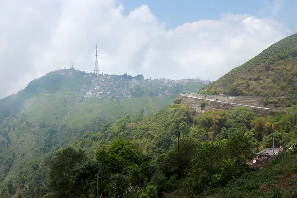 Kurseong Tepesi Nin Şehir Manzarası Kurseong Hindistan Batı Bengal Eyaletinde — Stok fotoğraf
