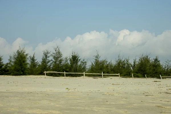 Bakkhali deniz kıyılarının manzarası 