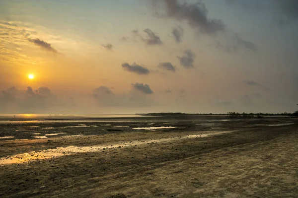 Bakkhali Nin Deniz Kıyısında Gün Doğumu — Stok fotoğraf