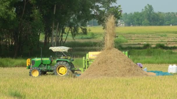 Moderní Těžké Stroje Používají Zemědělství — Stock video