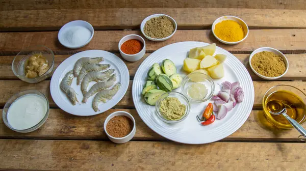 Karides ya da karides hazırlıyorum.