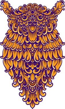 Baykuş girdabı klasik süsleme