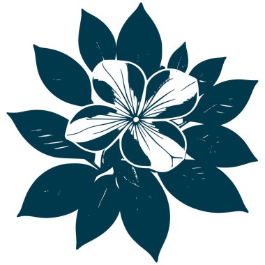 Estetik Güzel Periwinkle Çiçek Buketi Görüntü Grafik Görünümü