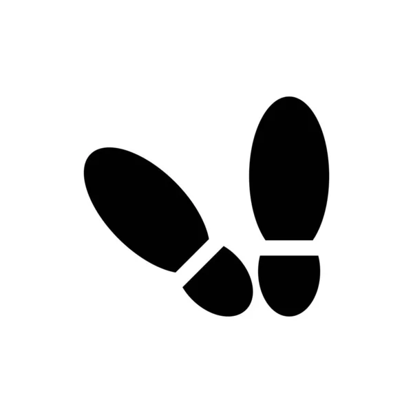 Shoe Trail Icon Vector Illustration Logo Design — Stock Vector