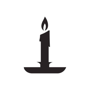 Mum simgesi vektör illüstrasyon şablonu tasarımı