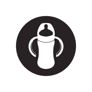 Besleme şişesi ikonu vektör çizimi