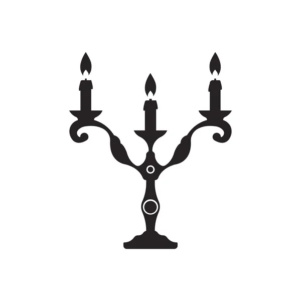 Kerze Symbol Vektor Illustration Vorlage Design — Stockvektor
