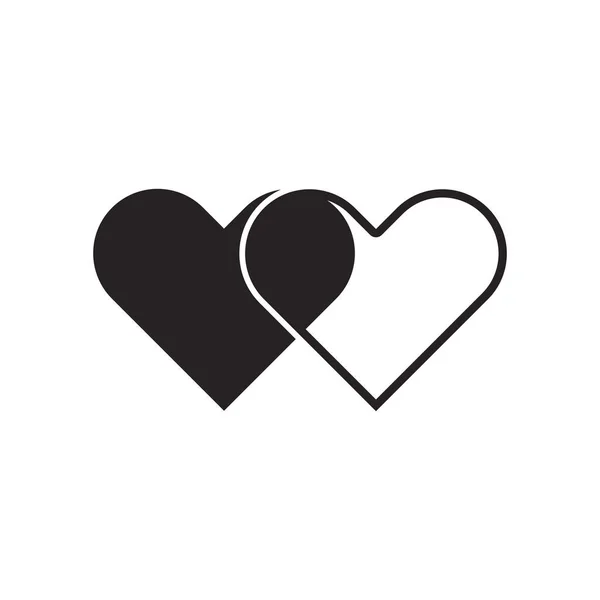 Miłość Logo Wektor Ilustracja Symbol Projekt — Wektor stockowy