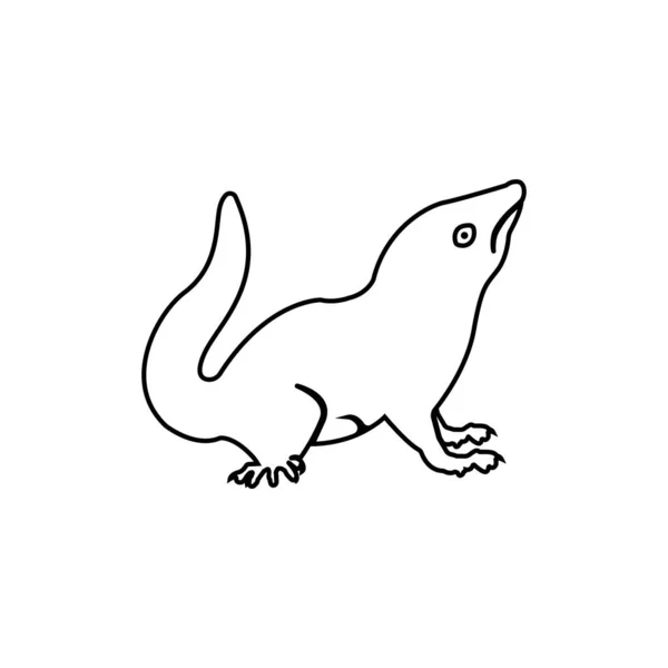 Squirrel Icon Vector Illustration Logo Design — Stock Vector