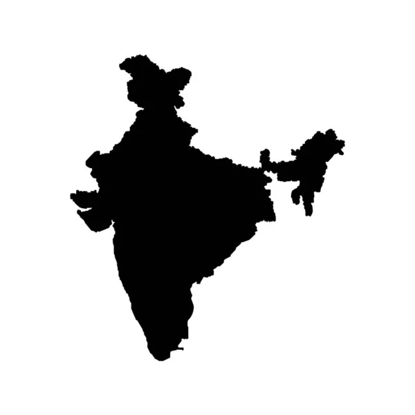 Indien Karte Symbol Vektor Illustration Symbol Design — Stockvektor