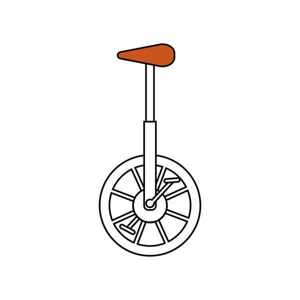 Desenho Símbolo Ilustração Vetor Ícone Bicicleta Circo —  Vetores de Stock